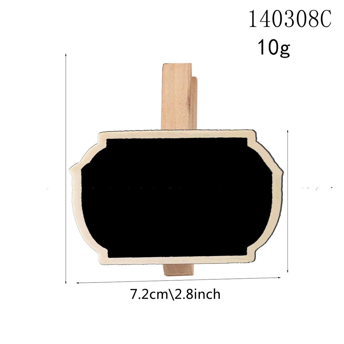 Grocery Wooden Writing Message Meter