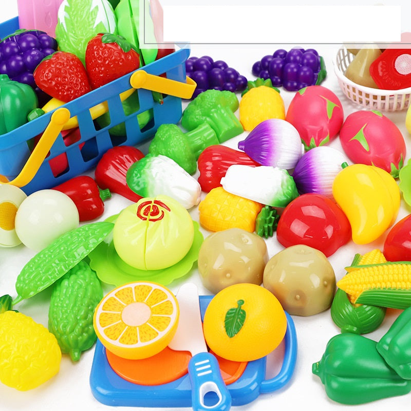 Children Cut Fruit, Toys, Kitchens, Vegetables, Babies, Boys and Girls Cut Steamed buns, Cherry Suit