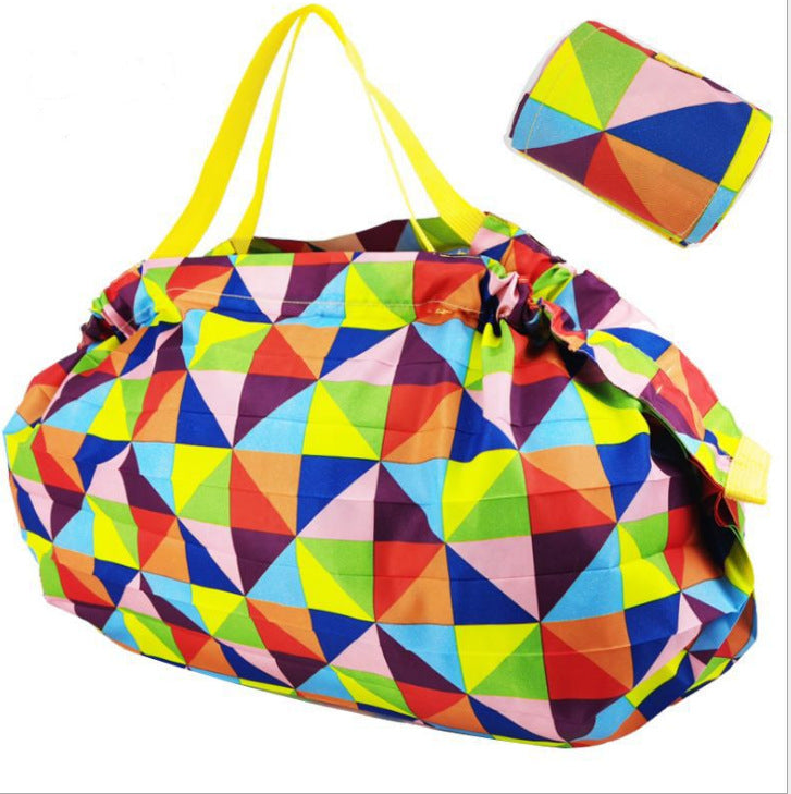 Eco-Friendly Shopping Bags Large Washable Reusable Grocery Tote Handbag Japanese Foldable Waterproof Travel Grocery Bag