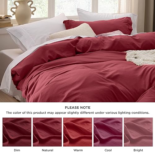 Bedsure White Duvet Cover Queen Size - Soft Prewashed Queen Duvet Cover Set, 3 Pieces, 1 Duvet Cover 90x90 Inches with Zipper Closure and 2 Pillow Shams, Comforter Not Included