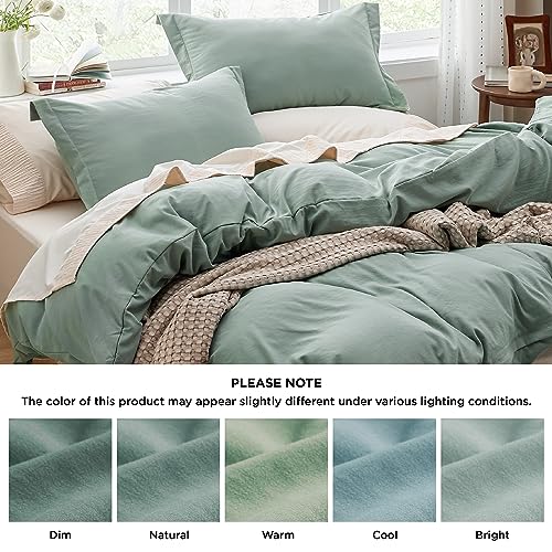 Bedsure White Duvet Cover Queen Size - Soft Prewashed Queen Duvet Cover Set, 3 Pieces, 1 Duvet Cover 90x90 Inches with Zipper Closure and 2 Pillow Shams, Comforter Not Included