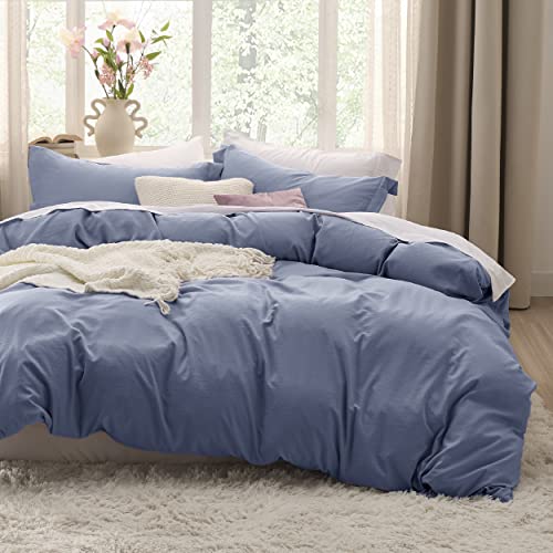 Bedsure White Duvet Cover Queen Size - Soft Prewashed Queen Duvet Cover Set, 3 Pieces, 1 Duvet Cover 90x90 Inches with Zipper Closure and 2 Pillow Shams, Comforter Not Included