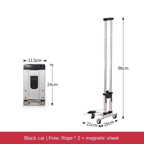 Mini Foldable Portable Grocery Shopping Trailer