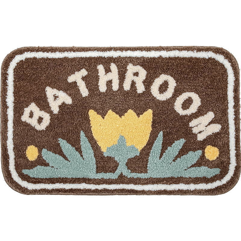 Cartoon Floor Mats Toilets Toilets Absorbent Kitchens Bathrooms Non-slip Mats Door Entrance Mats Bedroom Carpet Mats