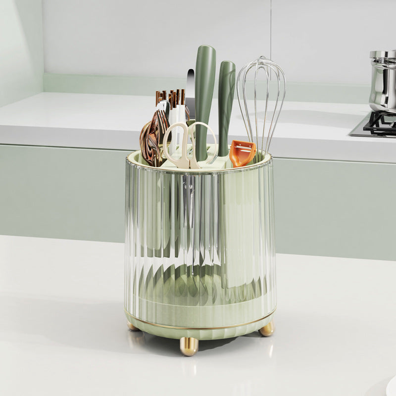 Multifunctional Rotating Knife Holder For Domestic Kitchens